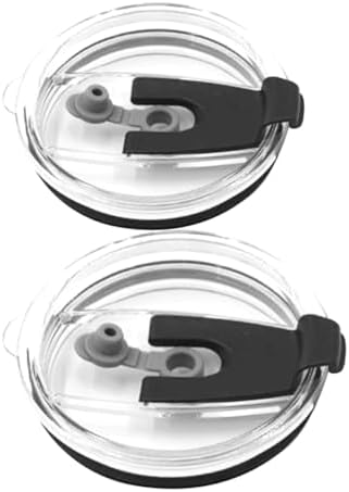 2 Stück Auslaufsichere Isolierbecherdeckel - Transparent für 20 und 30 oz Becher - Hitzebeständig - Perfekt für Reisen u